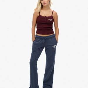 Athletic Embroidered Flare Joggers
