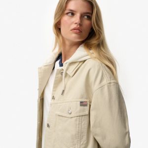 Relaxed Hooded Trucker Jacket
