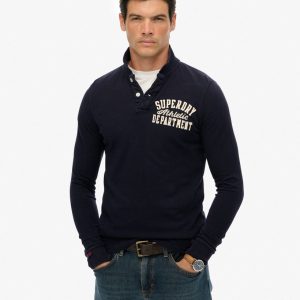 Vintage Athletic Long Sleeve Polo