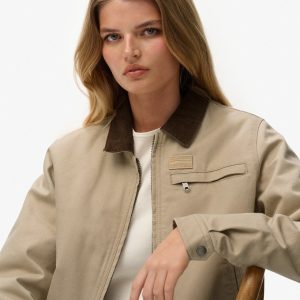 Cord Collar Quilt Ranch Jacket