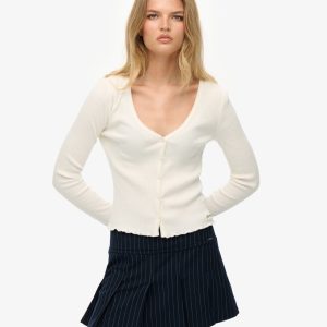 Essential Button Through Long Sleeve Top