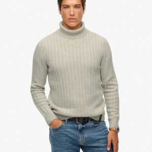 The Merchant Store - Ribbed Roll Neck Jumper