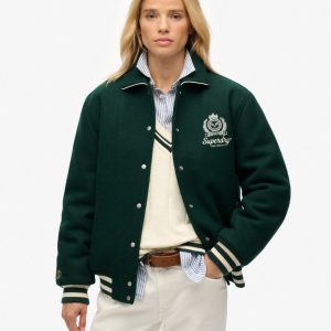 Country Club Wool Bomber Jacket