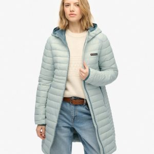 Hooded Fuji Lite Mid Length Padded Jacket