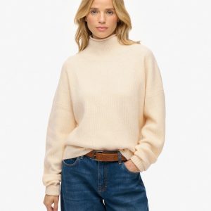 Slouchy Mock Neck Jumper