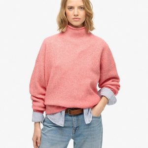 Slouchy Mock Neck Jumper