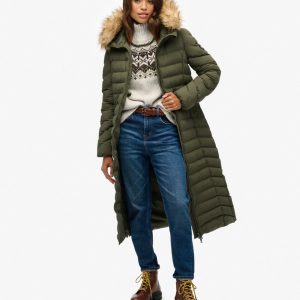 Fuji Faux Fur Hooded Longline