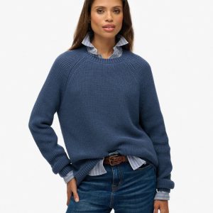 Relaxed Ribbed Knitted Jumper