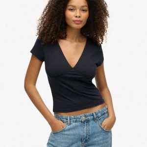 Cap Sleeve Corset Top