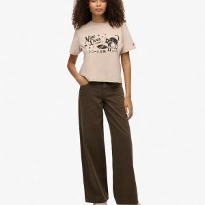 Mid Rise Baggy Pants