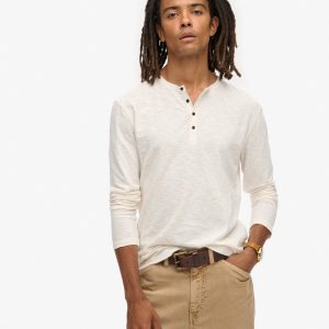 Long Sleeved Jersey Grandad Top